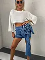 Extravagantná denim sukňa ROSIE+