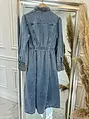 Extravagantné denim šaty YMELIA