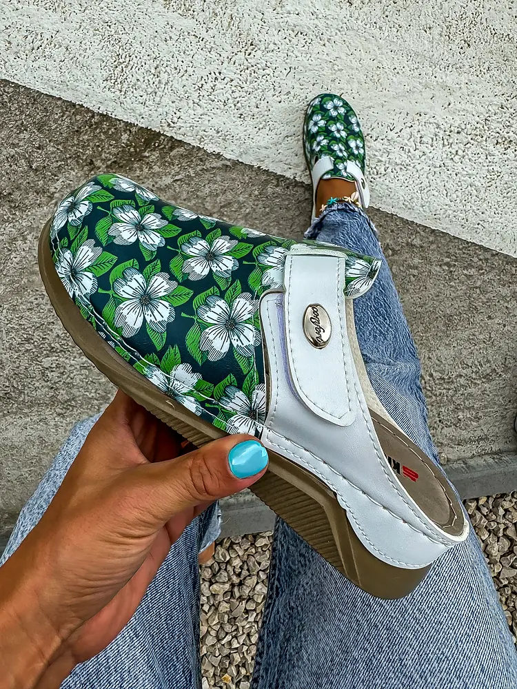 Vzorované zdravotnícke šľapky MARGARETA+