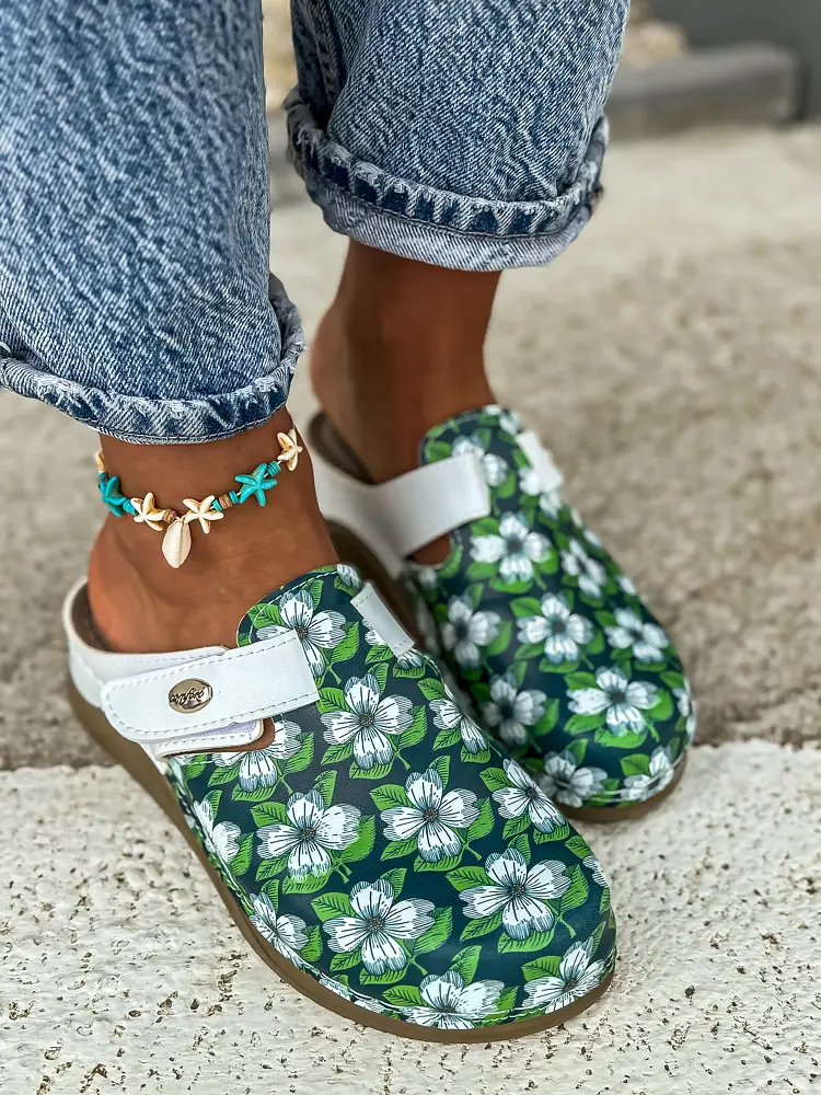 Vzorované zdravotnícke šľapky MARGARETA+ - next