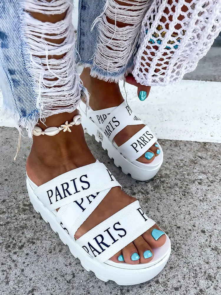 Platformové šľapky PARIS-