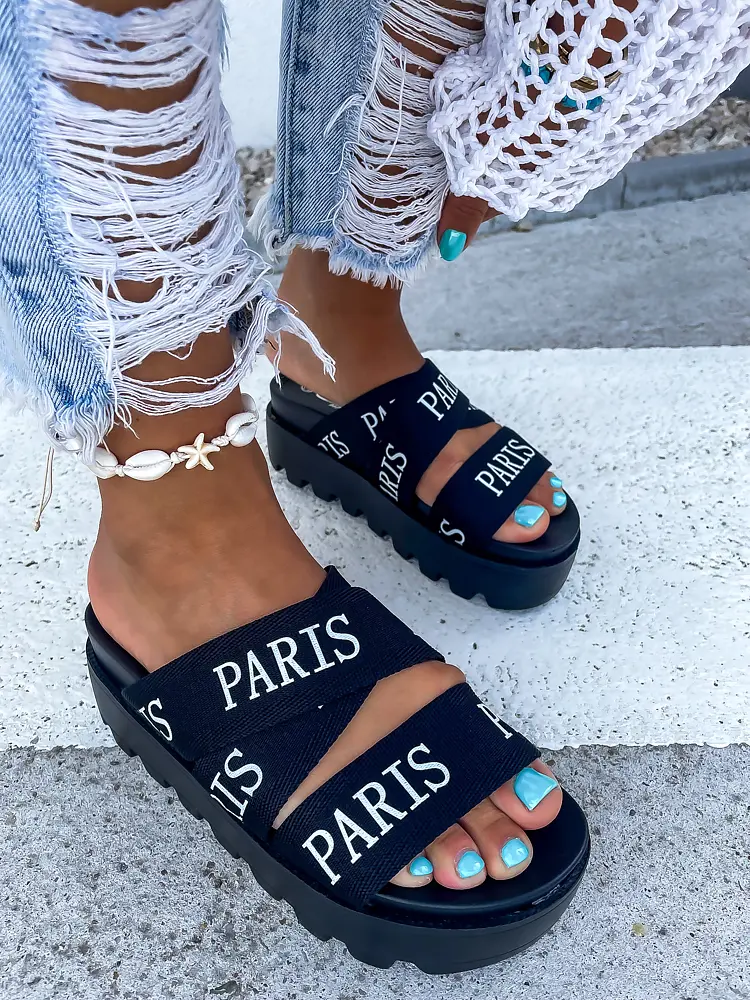 Platformové šľapky PARIS-