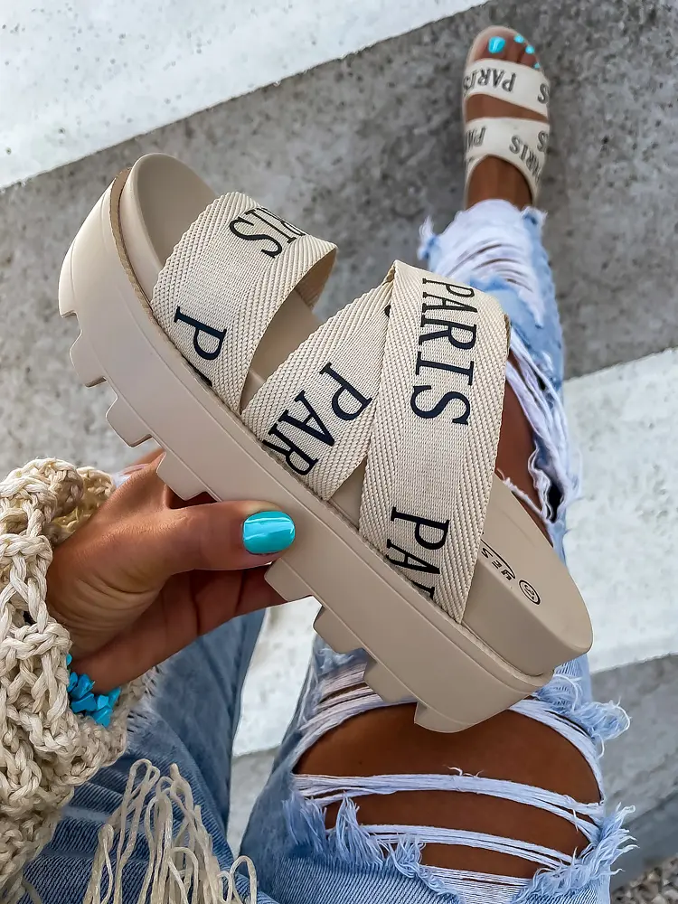 Platformové šľapky PARIS+