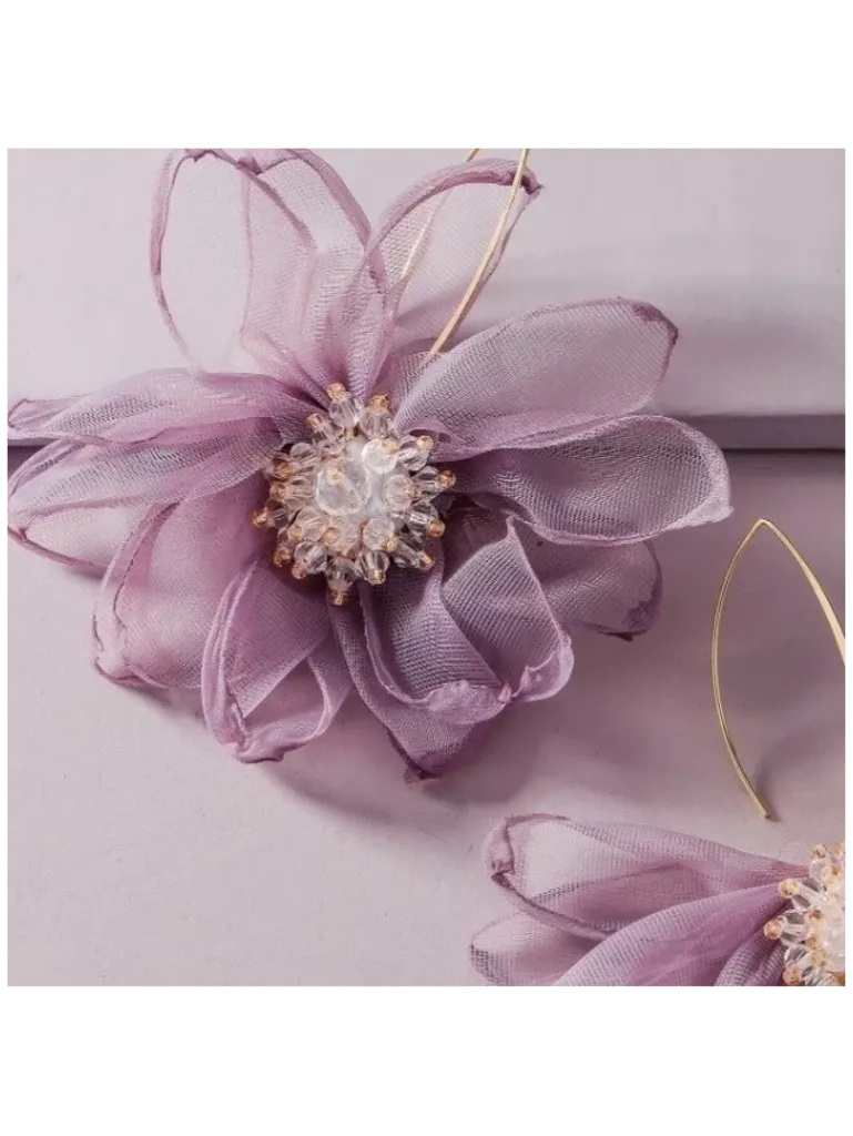 Fialové náušnice+ - next