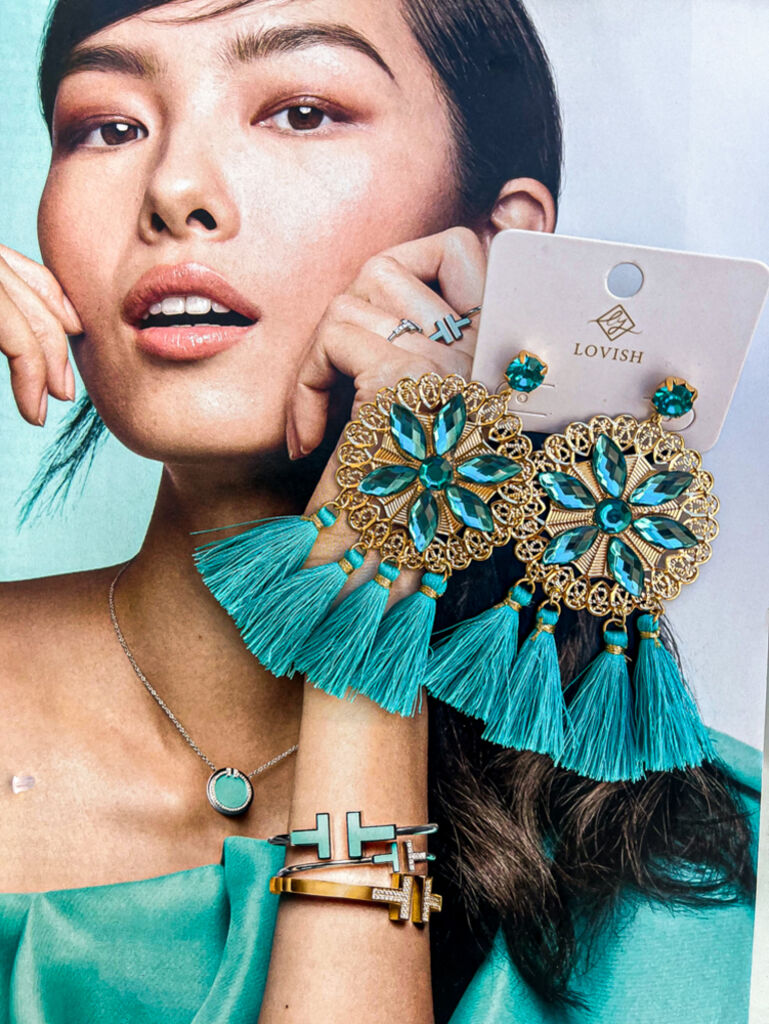 Modré náušnice+ - next