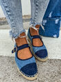 Denim sandálové espadrilky AMERICA+
