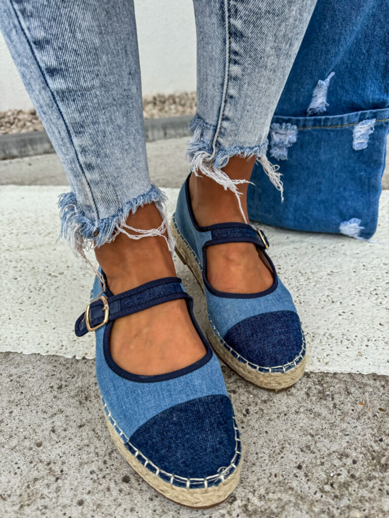 Denim sandálové espadrilky AMERICA+ - next