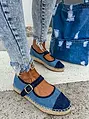 Denim sandálové espadrilky AMERICA-