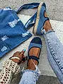 Denim sandálové espadrilky AMERICA-