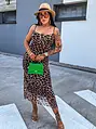 Leopardie šifónové šaty LUANA+