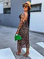 Leopardie šifónové šaty LUANA+