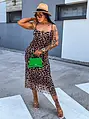 Leopardie šifónové šaty LUANA+