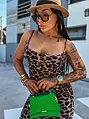 Leopardie šifónové šaty LUANA+