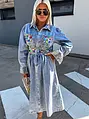 Extravagantné denim šaty YMELIA