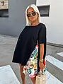 Vzorované oversized šaty ANNIKA