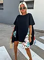 Vzorované oversized šaty ANNIKA