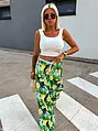 Vzorované nohavice s opaskom CITRUS
