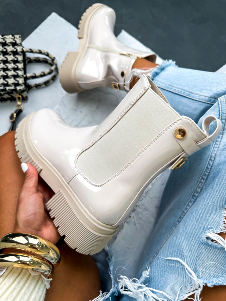 Lakované členkové čižmy WILSON+