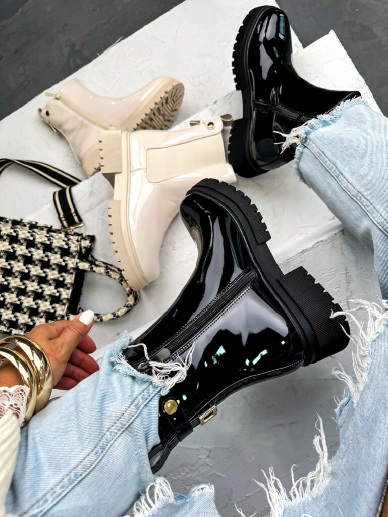 Lakované členkové čižmy WILSON+ - next