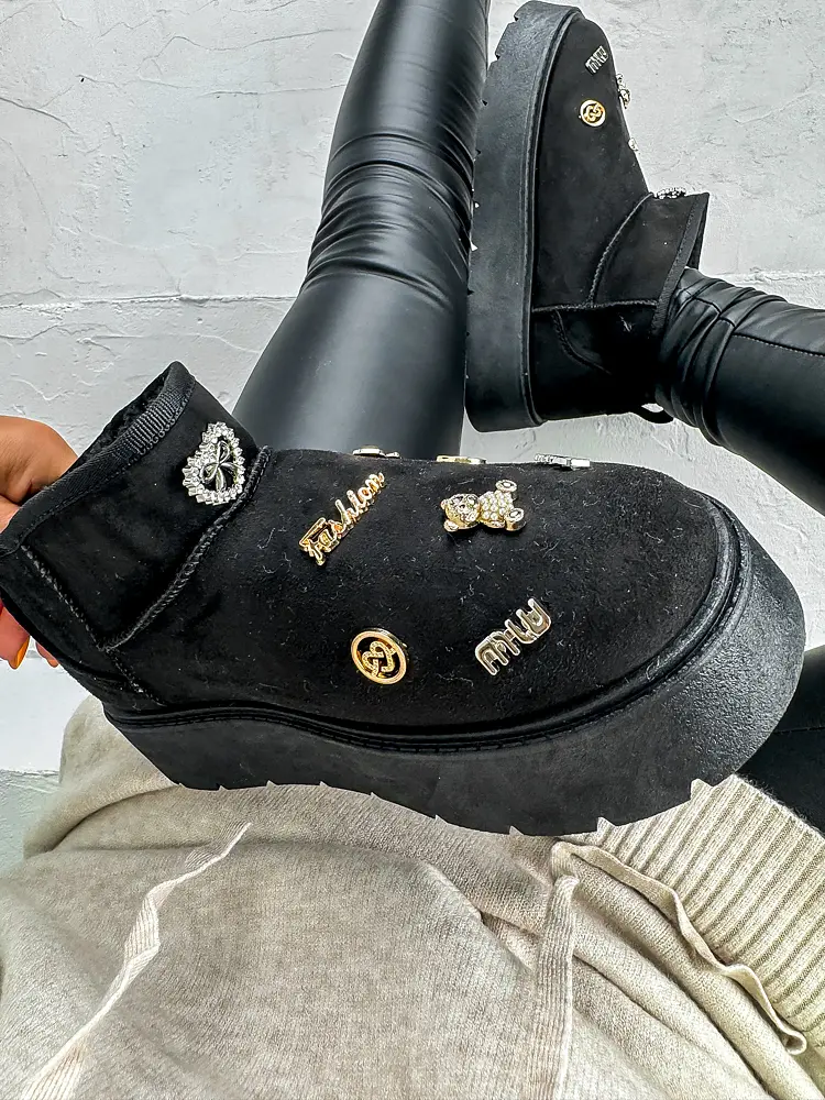 Dámske snehule s ozdobami KALEB+