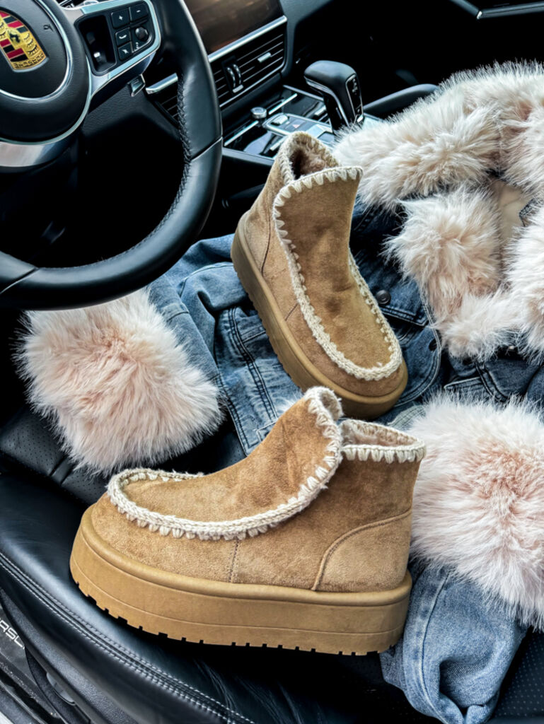 Semišové členkové čižmy DELILA+