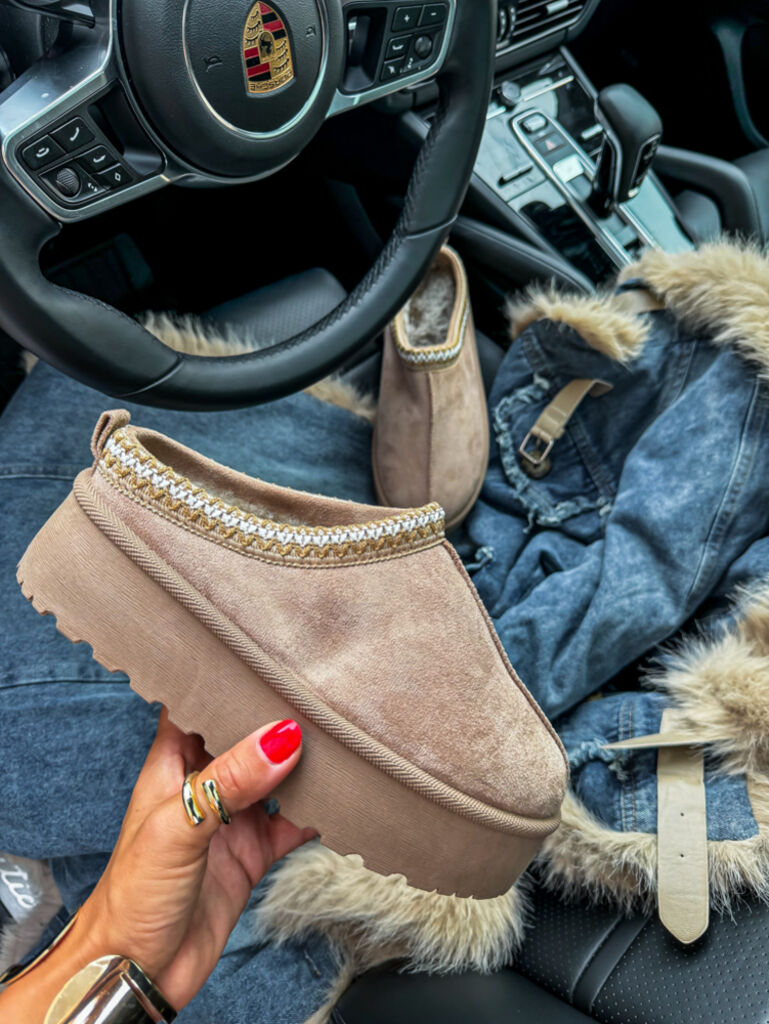 Teplé semišové topánky JACEY+