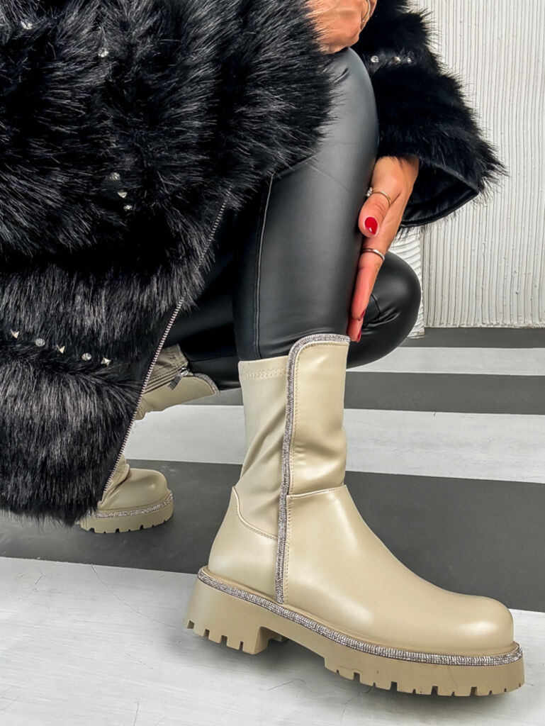 Členkové čižmy so striebornou ozdobou MADINA+ - next