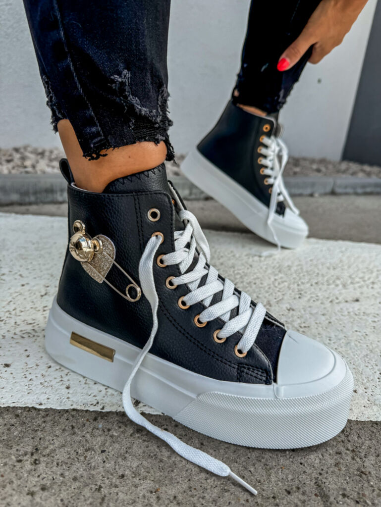 Členkové tenisky so zlatými ozdobami ARIADNE+