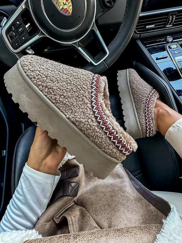 Teplé teddy topánky IMANI-