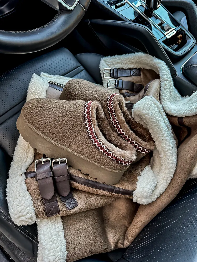 Teplé teddy topánky IMANI- - next