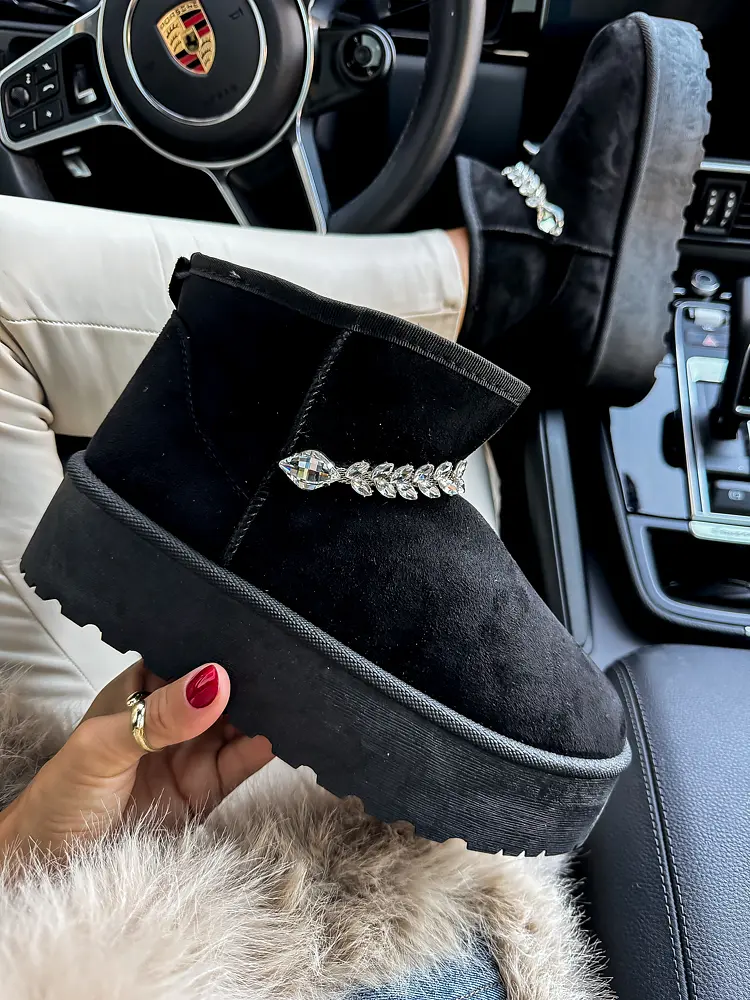 Dámske snehule so striebornou ozdobou YARA+