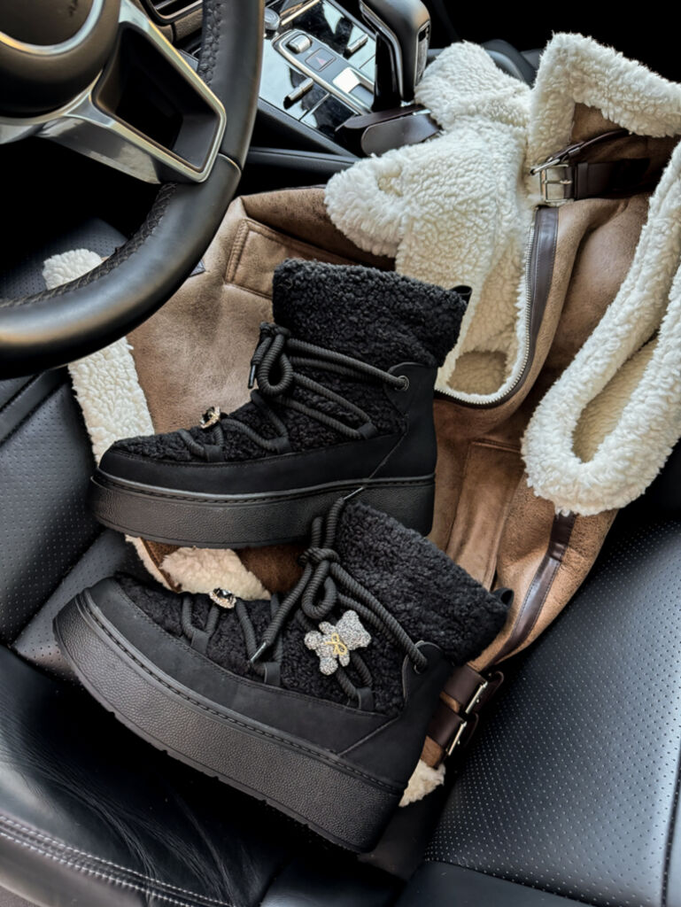 Zateplené šnúrovacie čižmy s ozdobou SORAYA+ - next