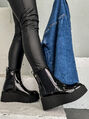 Lakované členkové čižmy na vysokej podrážke RANA+