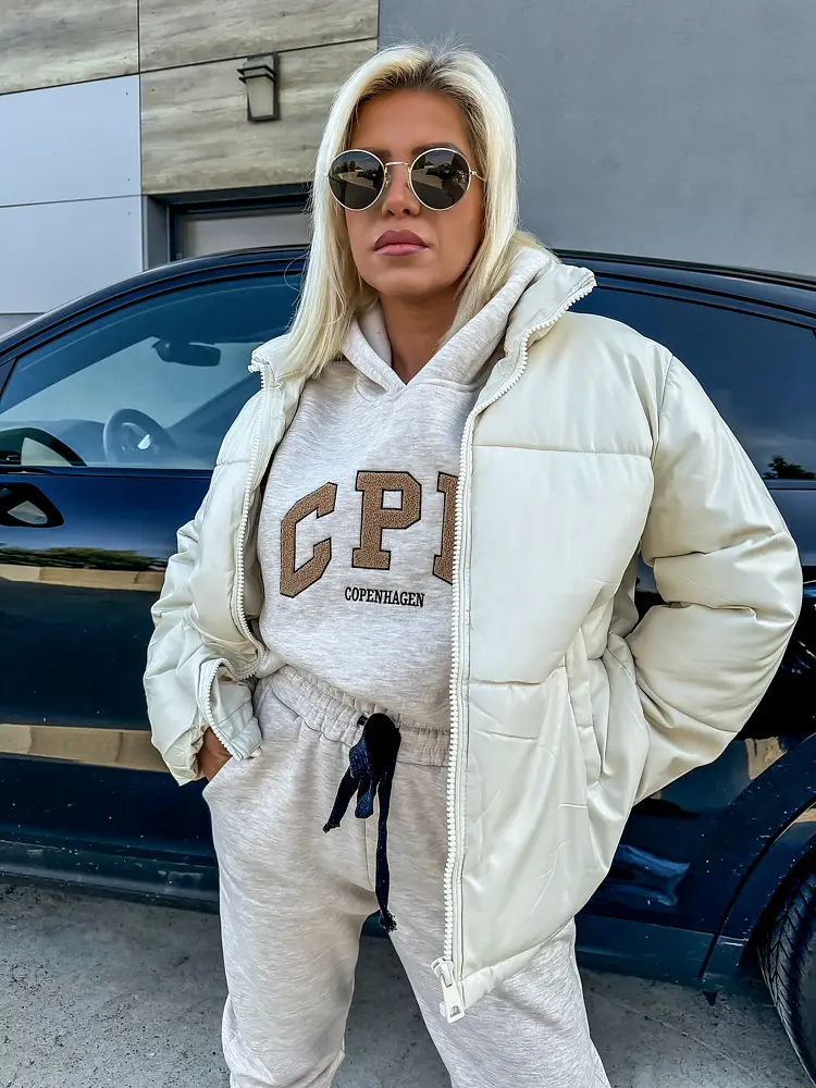 Teplá koženková bunda RIHANNA+