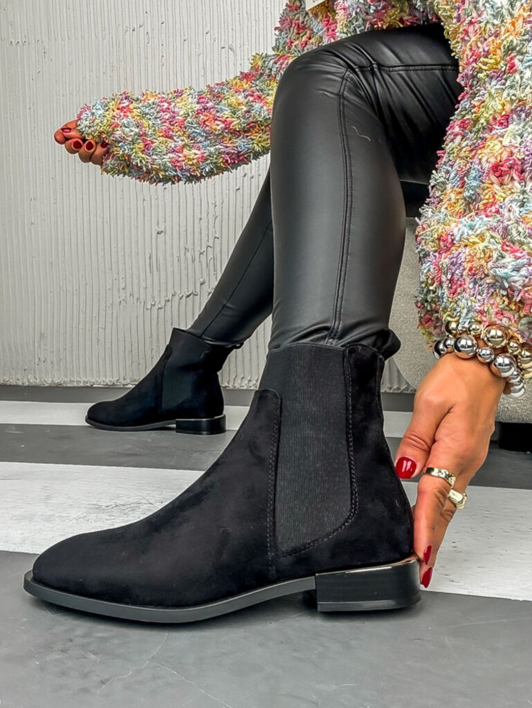 Semišové členkové čižmy RUTH+