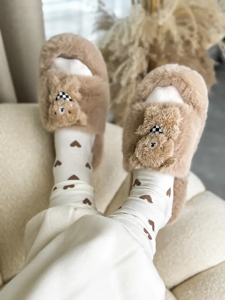 Teplé papuče s medvedíkom FIFI- - next