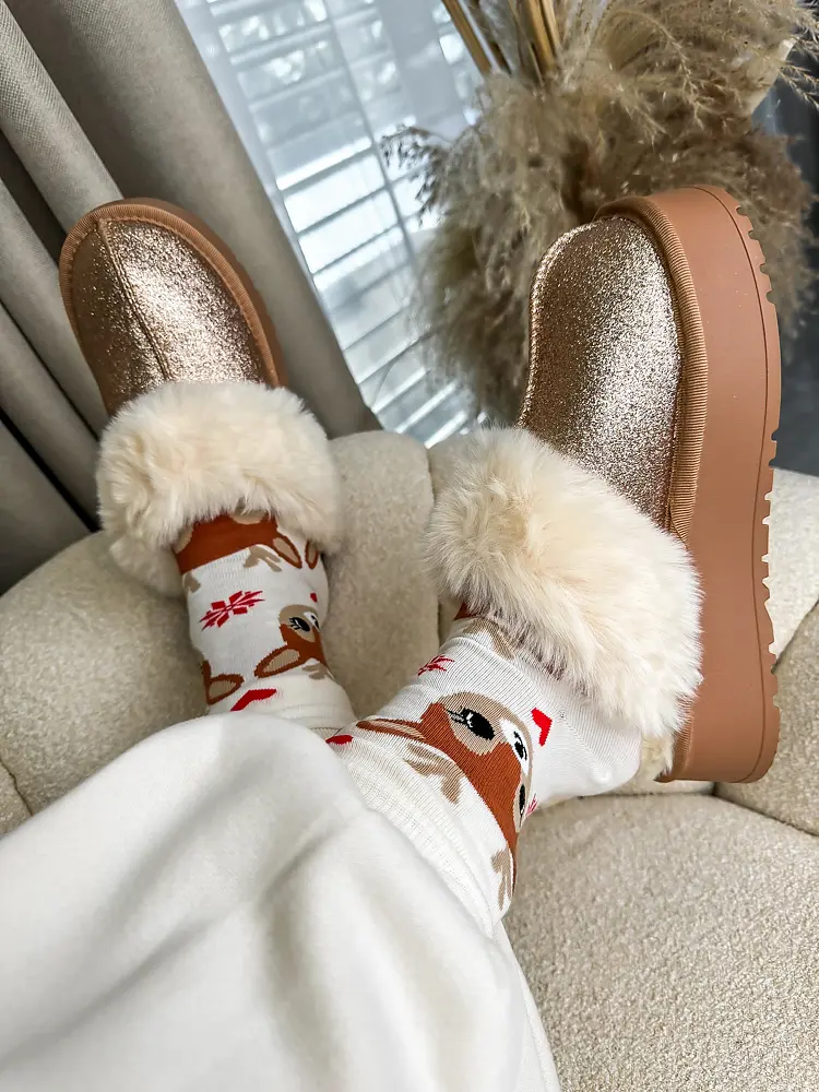 Trblietavé teplé papuče GLENA+ - next