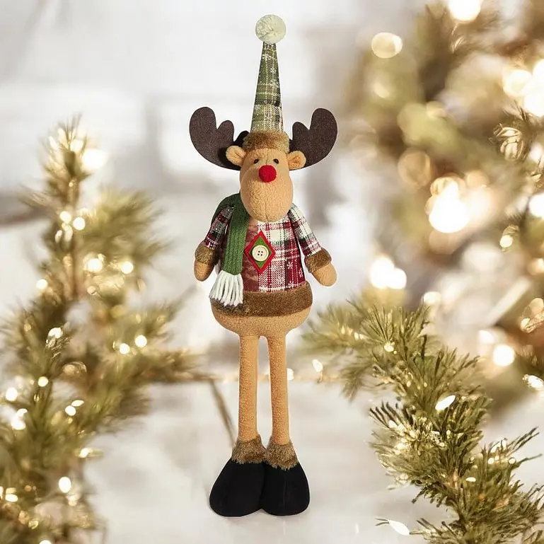 Vianočný sob s vysúvacími nohami+ - next