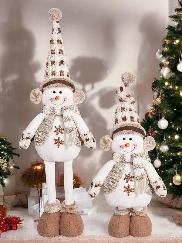 Vianočný snehuliak s vysúvacími nohami+