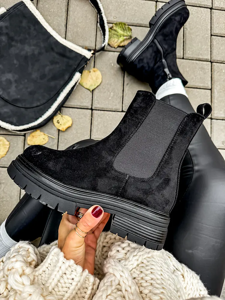 Semišové členkové čižmy HOLLY+