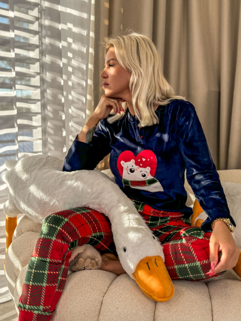 Dámske flísové pyžamo POLAR BEAR+