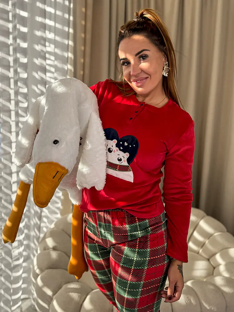 Dámske flísové pyžamo POLAR BEAR+