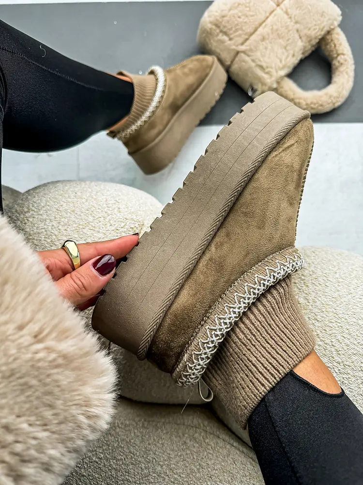 Teplé semišové topánky MERIDA- - next