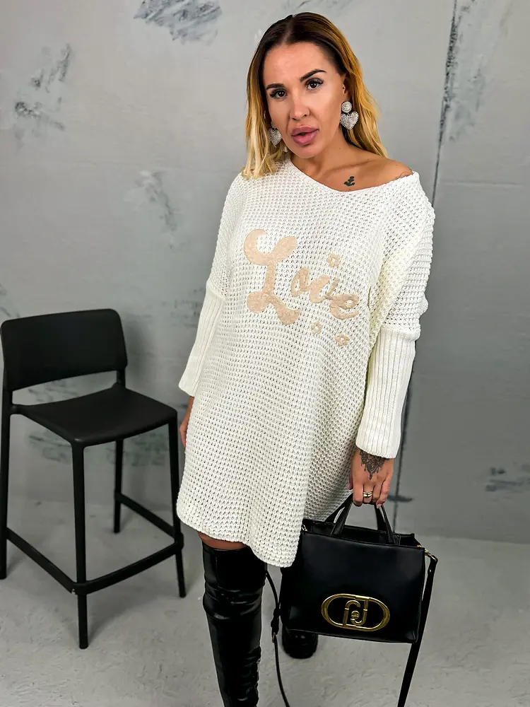 Oversized pulóvrové šaty KORYNA