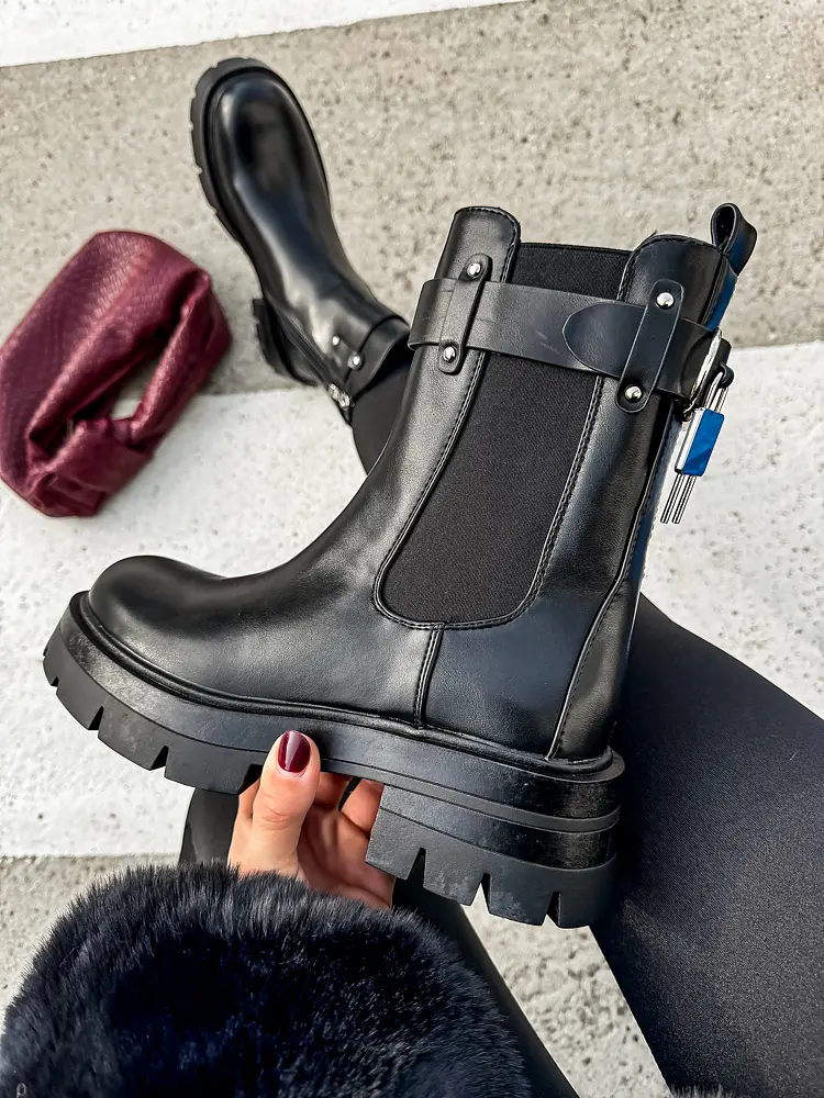 Členkové čižmy s ozdobou ALEYAH-