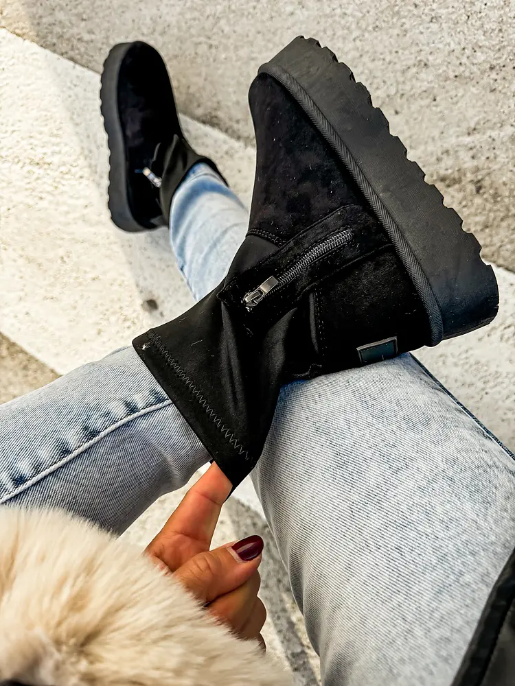 Semišové členkové čižmy DORETTA+