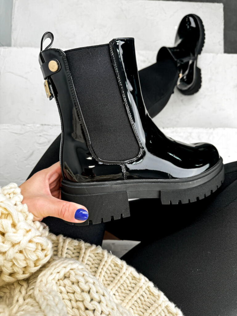 Lakované členkové čižmy WILSON+