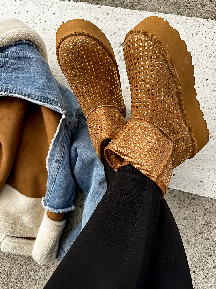 Dámske snehule zdobené nitmi MECCA- - next