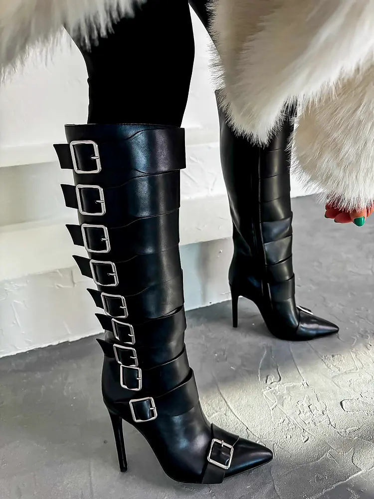 Čierne dámske čižmy KAETY- - next