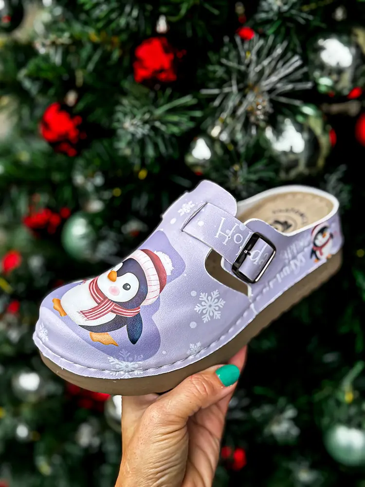 Vzorované zdravotnícke šľapky PINGUINE+